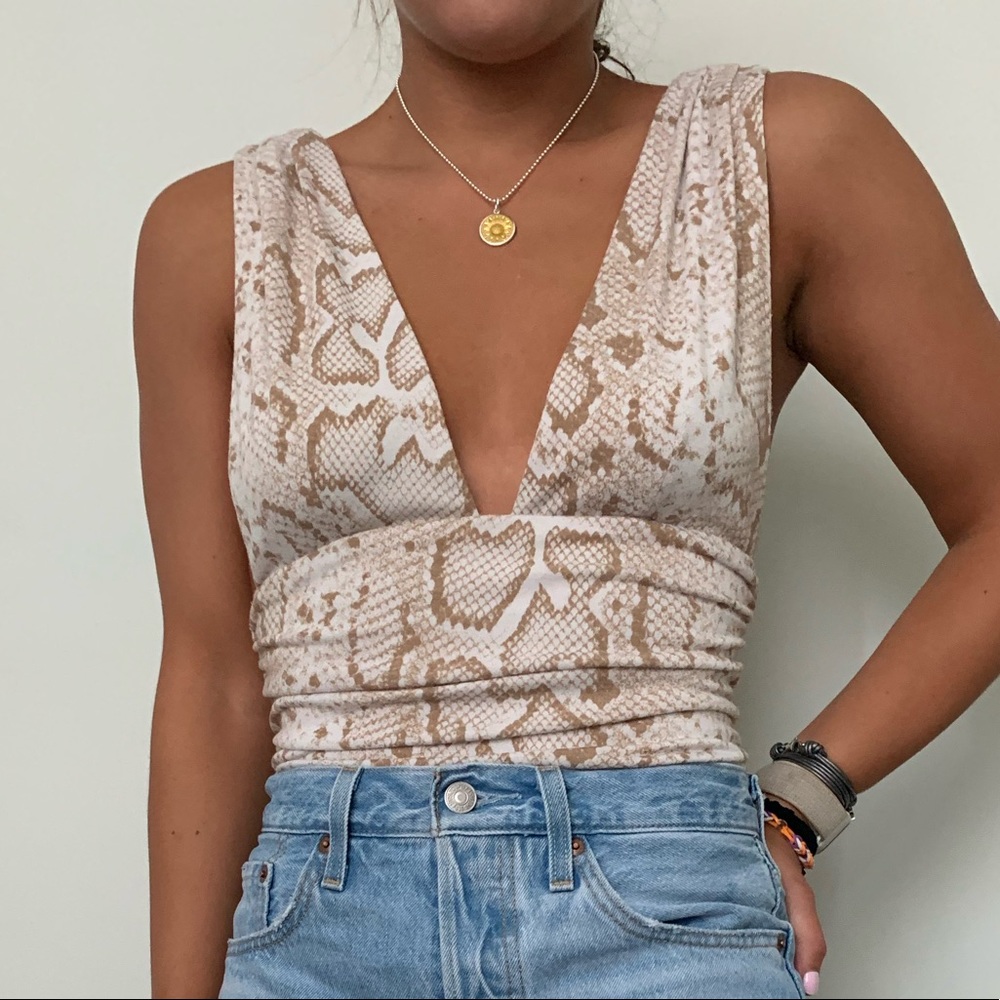 Snake skin body suit